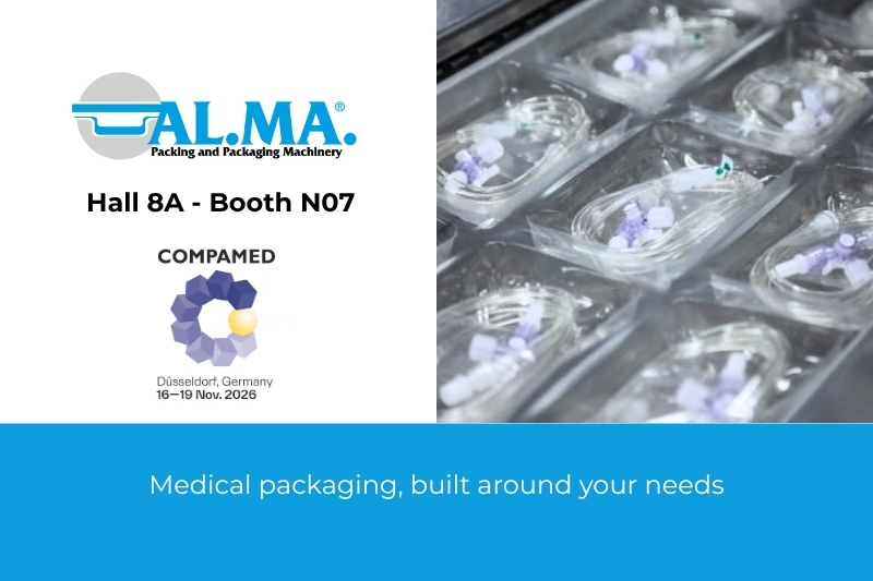 AL.MA. Packaging a COMPAMED 2026: soluzioni per il confezionamento medicale